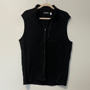 Ibex 100% merino Wool Black Sleeveless Jacket